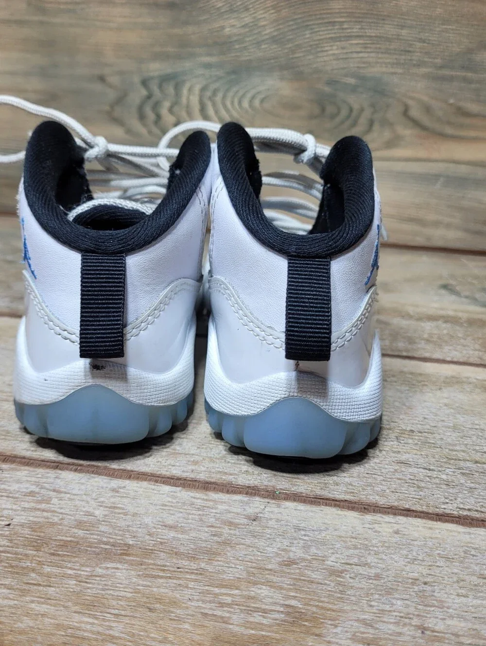 Nike Air Jordan 11 Retro Shoes Toddler Size 9C White Legend Blue Boys 378040-104